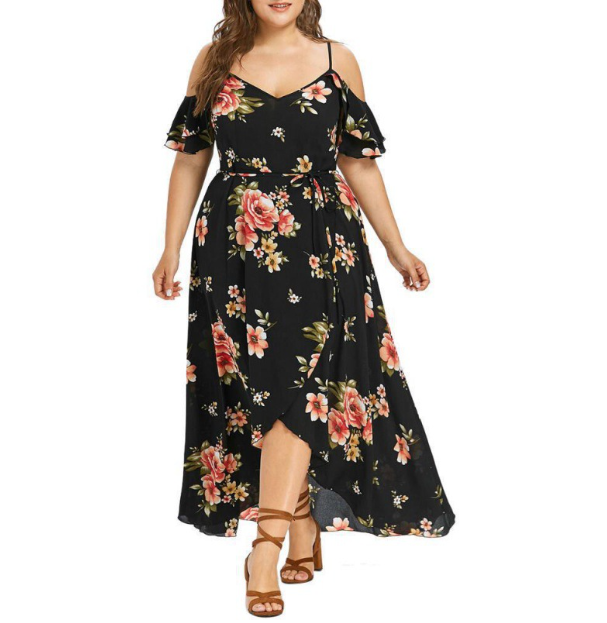 Vestido Estampado Charmoso, Elegância em Tamanhos Grandes
