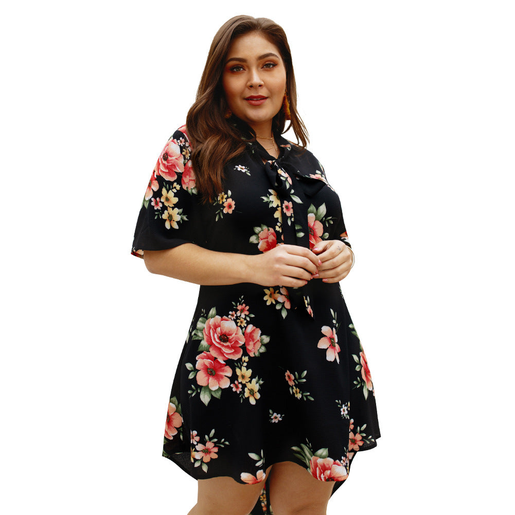 Vestido Estampado Charmoso, Elegância em Tamanhos Grandes