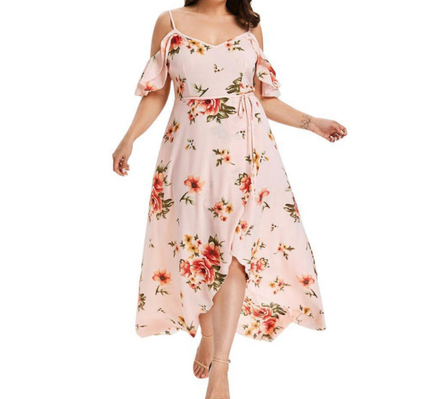 Vestido Estampado Charmoso, Elegância em Tamanhos Grandes